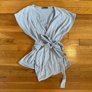 Zara V-Neck Wrap Blouse